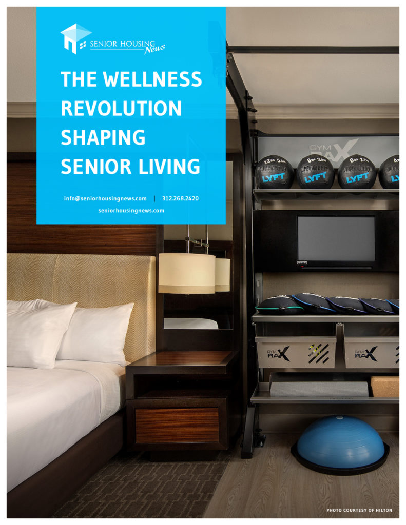 Cover of SHN's report The Wellness Revolution in Senior Living